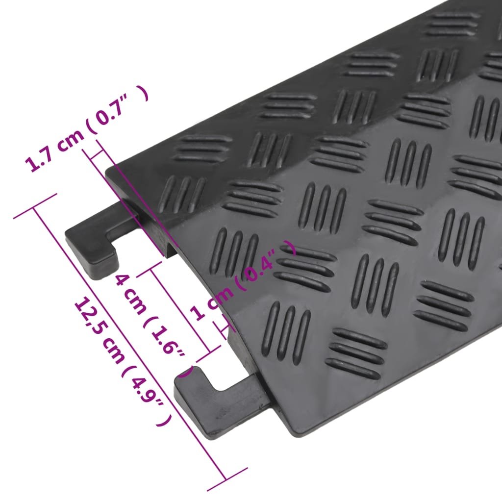 Cable Bridges 2 Pcs 98.5 Cm Black