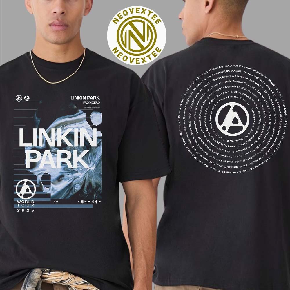 

Linkin Park Jagged Tour 2025 Даты Список С футболки Unisex с тура Zero World Tour 2025 XXL
