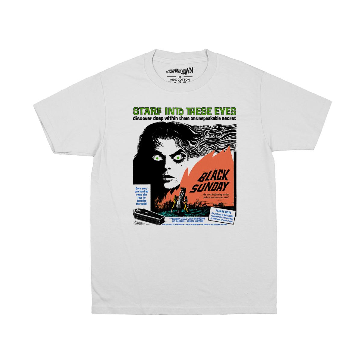 

Black Sunday TShirt Classic Italian Horror Movie Revenge of the Vampire Suspiria Print Cotton Short Sleeves Unisexs Tops Shirt S