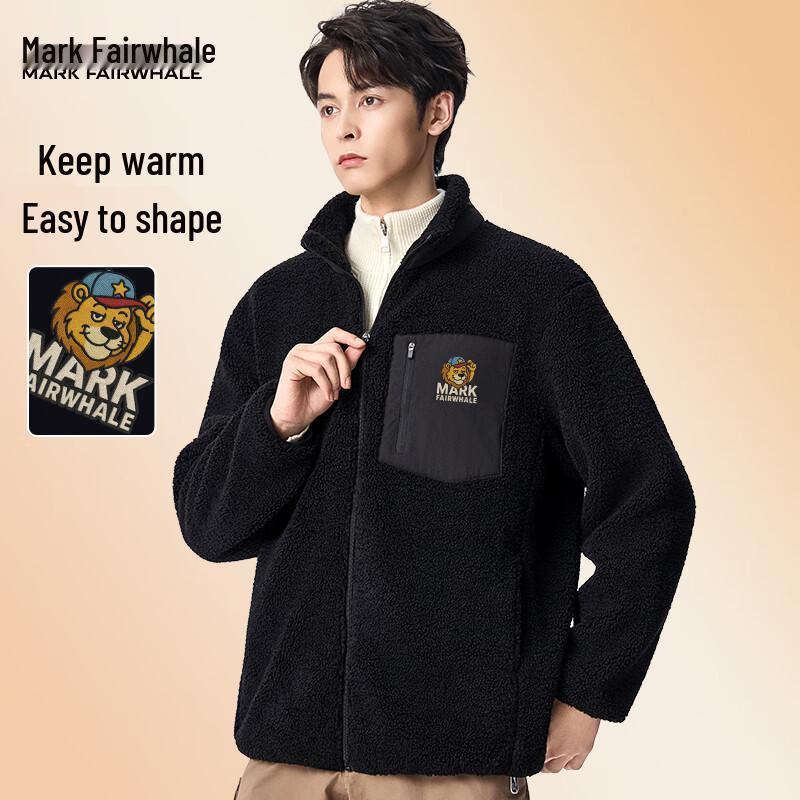 Mark Fairwhale Herren Bestickte Dicke Fleecegefütterte Jacke