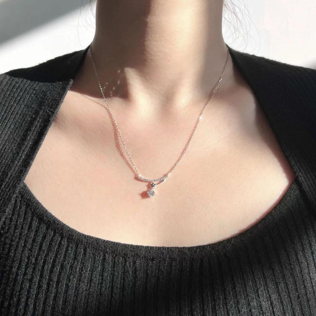 Starlight Meteor Fall Necklace - Women's Trendy Light Luxury Clavicle Chain