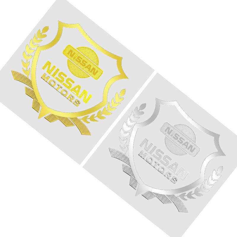 1Pc Car Body 3D Stickers Wheat Ears Styling Emblem Auto Decoration For Nissan DAYZ Livina Roox Sentra Altima Cube Micra Note Skyline Versa Kicks Rogue