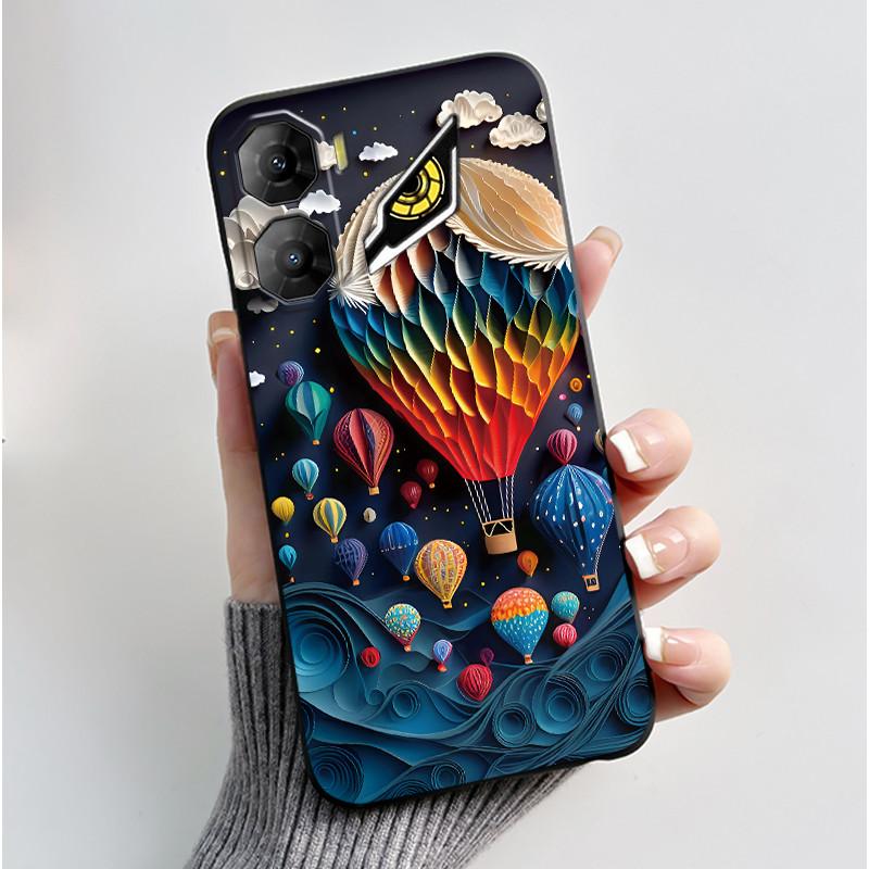 Custodia per Telefono Per ZTE Nubia Neo 3 5G Z2464N Custodia Estetica Moda Gatto Carino Cartone Animato Nero Morbido TPU Silicone Copertura Protettiva Completa
