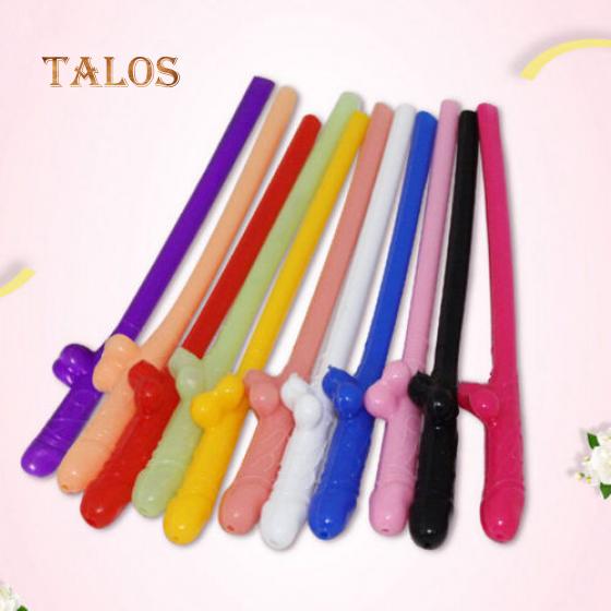 10Pcs/Set Penis Drinking Straws Hens Night Bachelorette Party Favors Decors Decoration