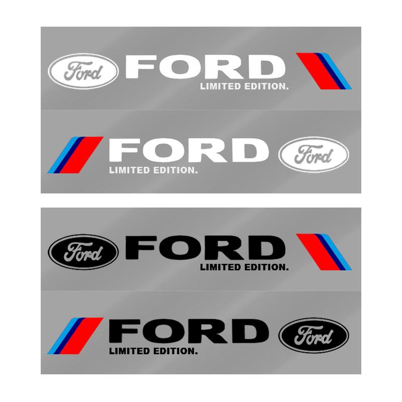 2 stuks Auto Zijdeur 3D Sticker Badge Decal Decoratie Voor Ford Focus Mk2 Party Mk3 Ranger Mondeo Mk4 Fiest