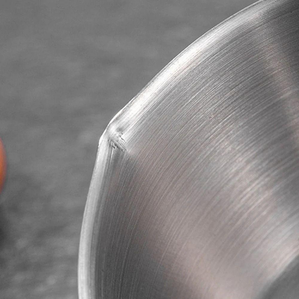 Stainless Steel Oil Splashing Small Pot Thickened Hot Oil Pan Oil Pouring Spoon  Milk