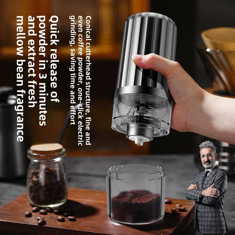 Electric Portable Coffee Grinder Wireless Bean Grinder USB Automatic Charging Outdoor Party Thickness Adjustable