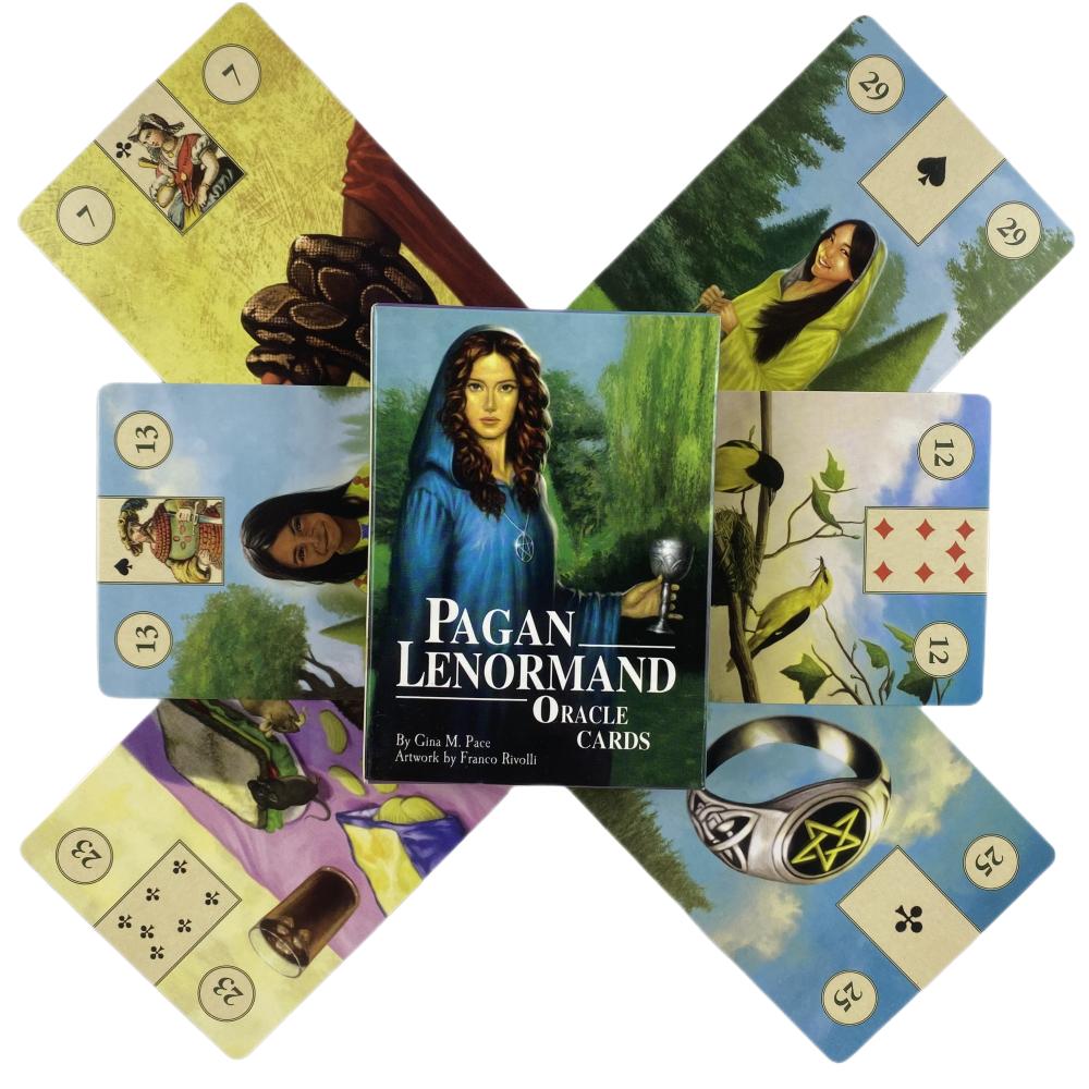 Pagan Lenormand Oracle Cards English Version Mysterious Tarot Deck Divination Fate Party Entertainment