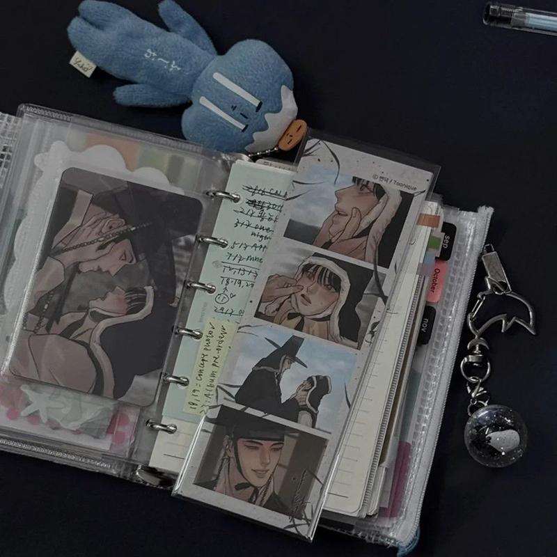 

New Document Bag Hand Ledger Student Multi-Function Hand Ledger Material Storage Ins Portable Loose-Leaf Book OneSize