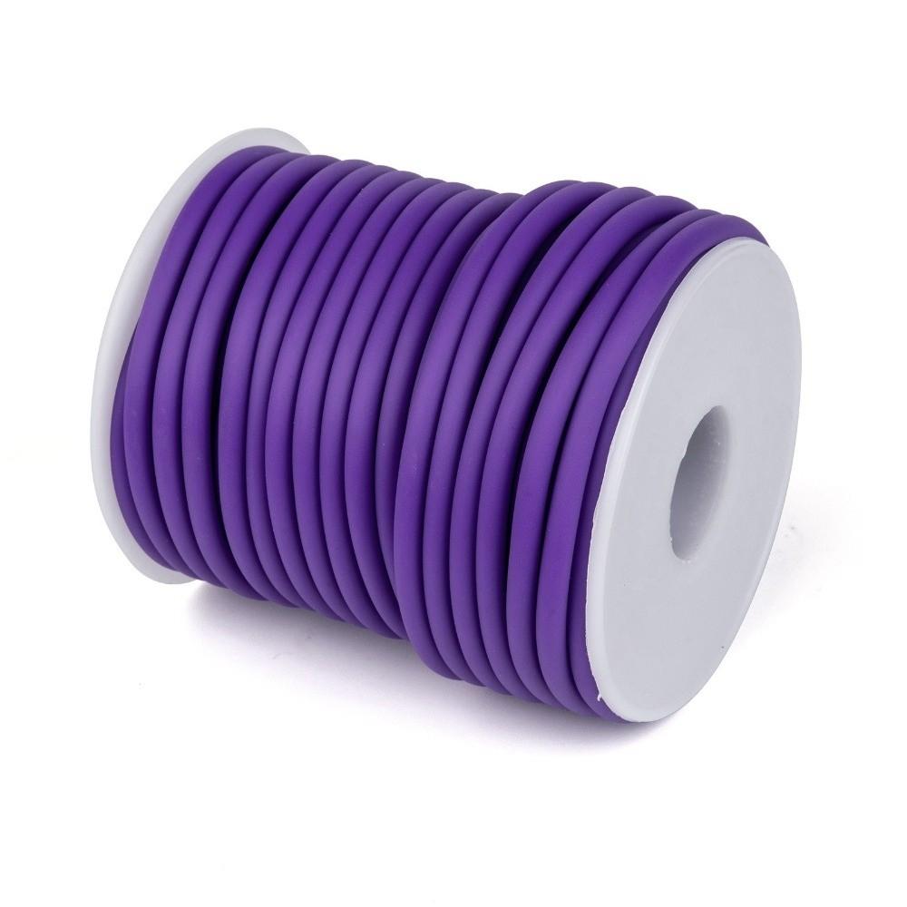 Elegant 2mm 55Yards Hollow Rubber Tubing Round Elastic Knitting Barber Cord Stretch Stitch Keeping Cords DIY Craft