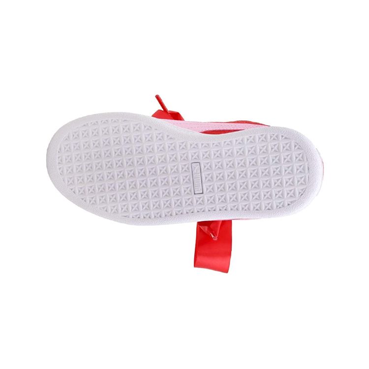 Puma Suede Heart Radicals Balance Lightweight Low-Top Skate Shoes Kids Sneakers Red 368948-01
