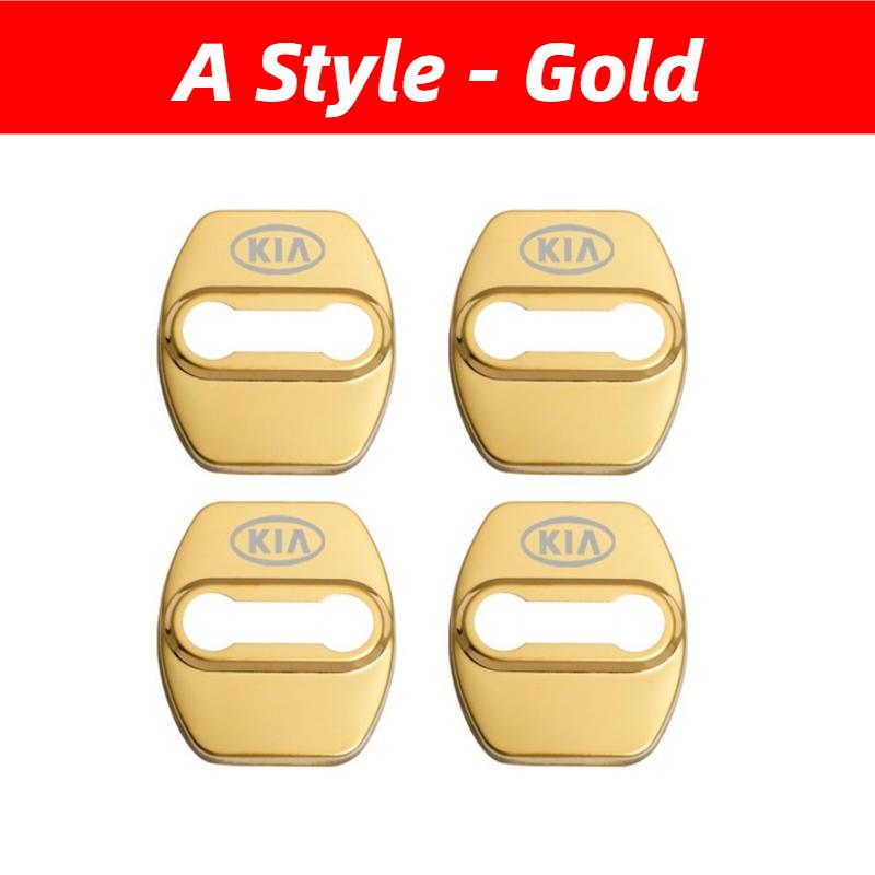 4PCS Car Door Lock Cover Logo Protection Stickers For KIA K3 K5 KX3 KX5 KX7 Sportage R Forte Carens Stinger Sorento Accessories YO7
