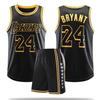 Lakers Kobe Bryant # 24 Basketball Trikot Set Teenager Jungen Basketball Uniform Schwarz