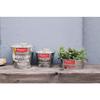 Keystone Mercury Tin Tub Bucket, 29.5 X 29.5 X 12cm, Galvanized White, ME047236