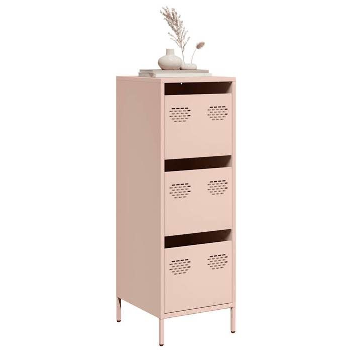 VidaXL High Buffet Pink 39x35x103.5 Cm Steel, Bookcase, Modern Bookcase, Bookshelf, Shelf and 851401