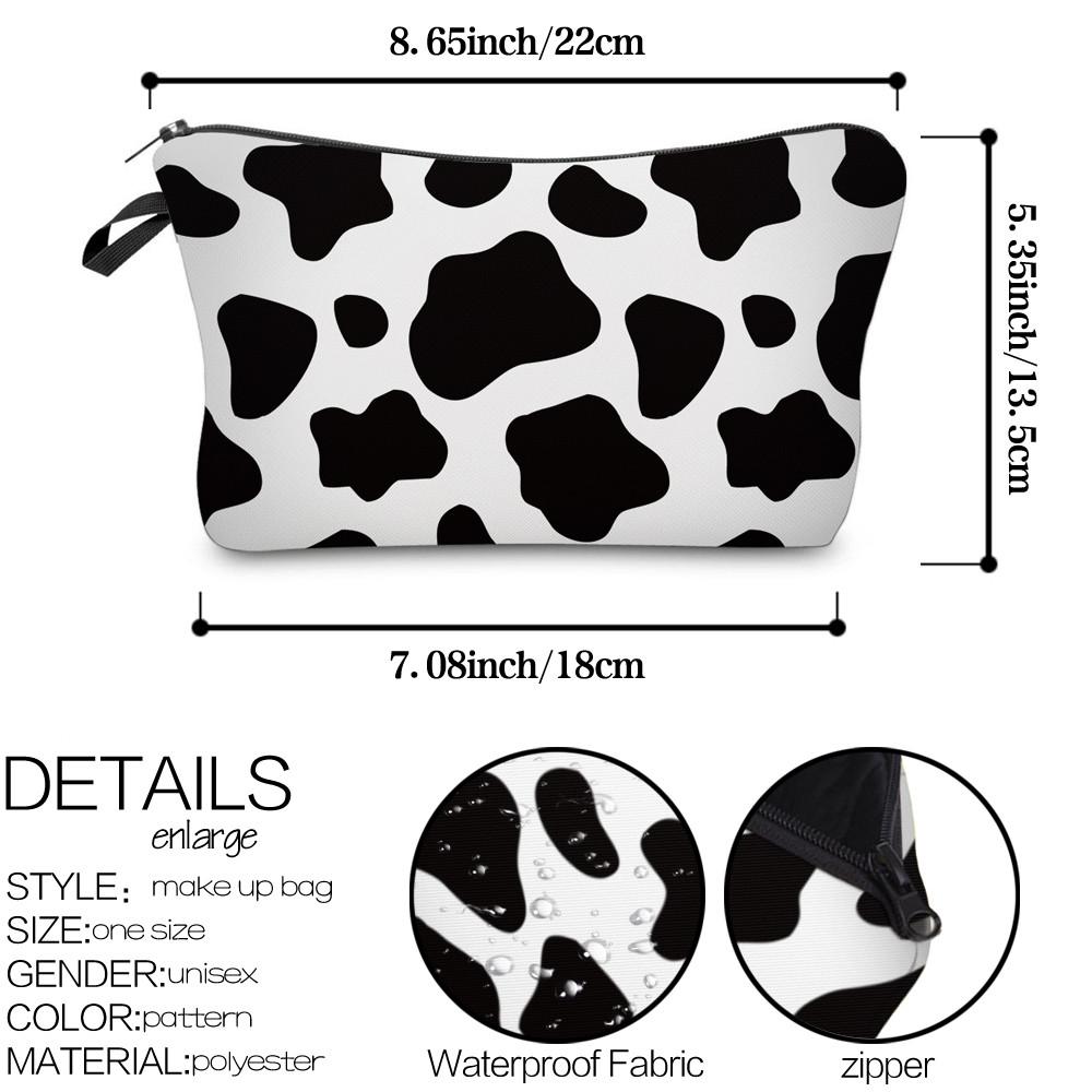 Women Cosmetic Bag Multiple Pattern Fashion Portable Casual Storage Travel Pouch Toiletry Bags