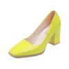 Fashion Autumn New Thick Heel Shoes Women's Fashion Square Head Shallow Mouth Slip-on Non-slip Low High Heels