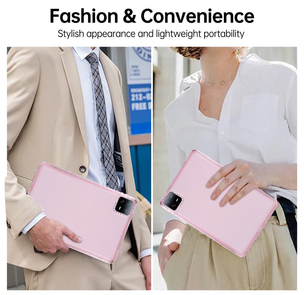 Für Xiaomi Pad 6 Klare Hülle 3 in 1 PC+TPU Stoßfeste Tablet-Hülle