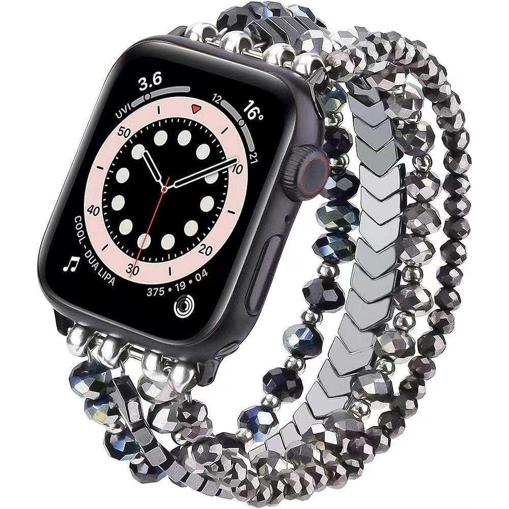 Bracelet Link Beads Strap For Apple Watch Band Women 38/40/41/42/44/45/49mm Bracelet Iwatch Series 8 7 Se 3 4 5 6 Ultra Band