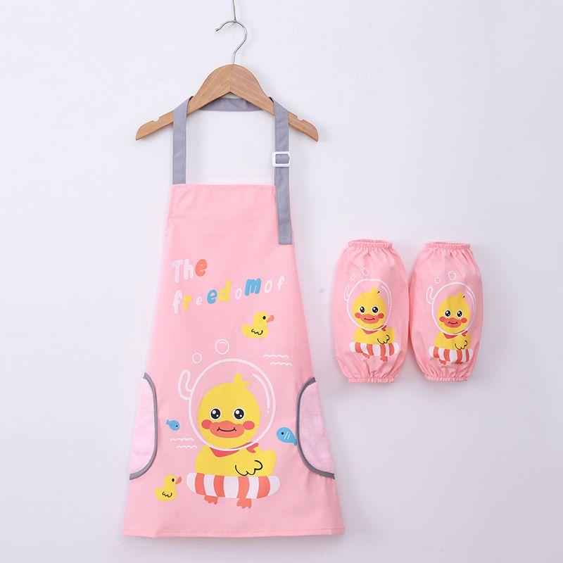 Tablier imperméable, vêtements de dessin pour enfants, élèves du primaire portant des couvertures de cuisine, vêtements de protection pour le dessin des hommes et des femmes de la maternelle