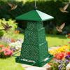 Wild Bird Feeders with Square Tray Squirrel-proof Large Bird Feeder Outdoor Decorations for Hummingbird Chickadee Garden Yard