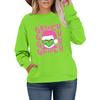 Women's Fashionable Casual Plus-Size Long Sleeve Pullover Printed Sweatshirt