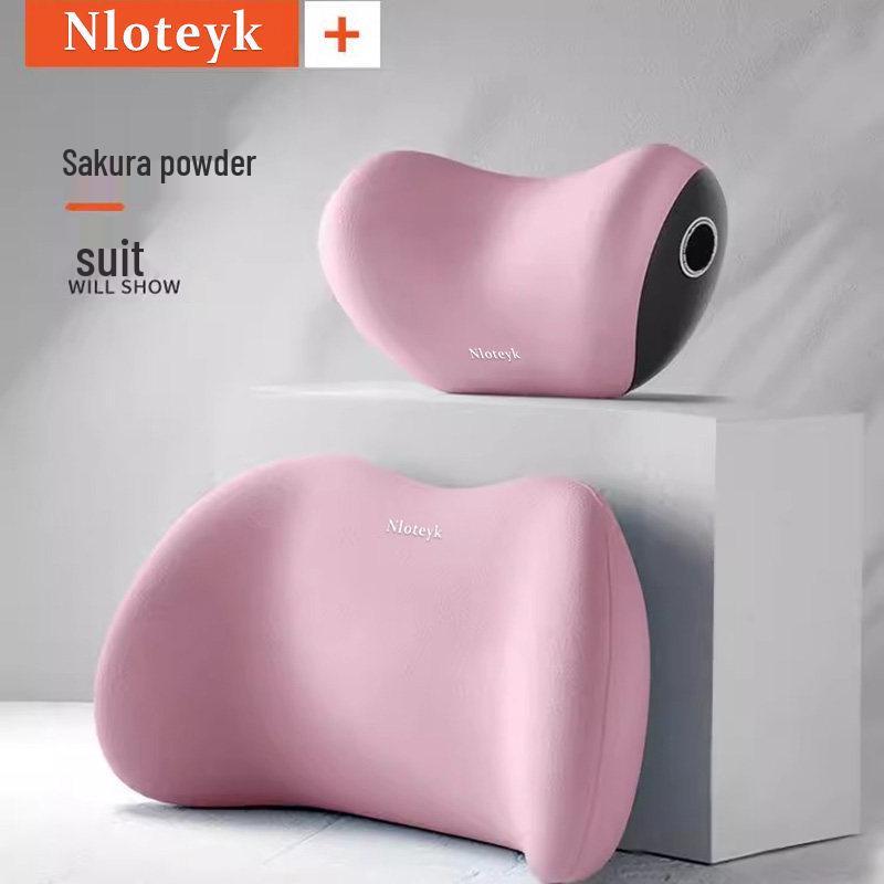 Car Memory Foam Neck & Lumbar Support Pillow Set: Ergonomic Headrest, All-Season Seat Back Cushion