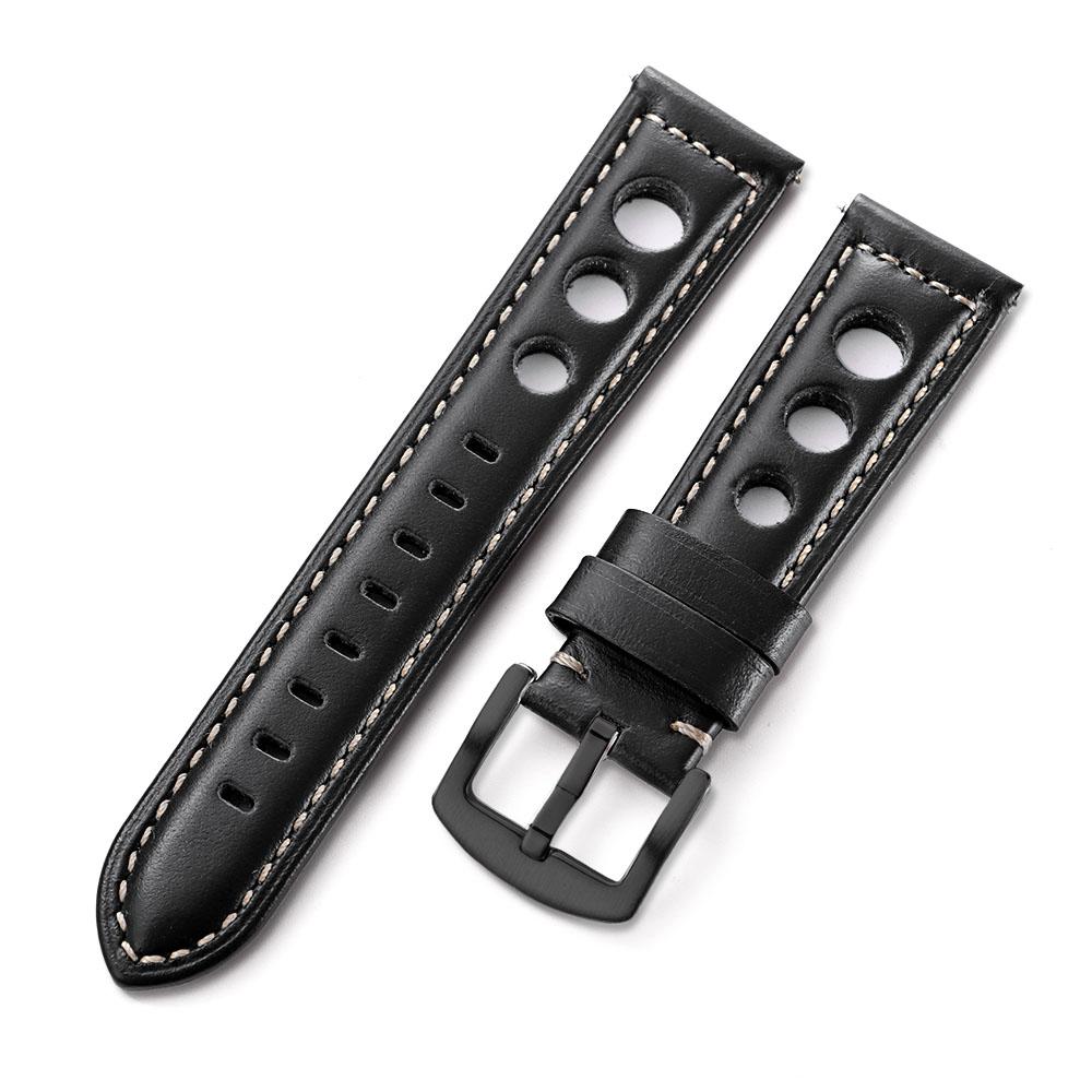 Cowhide Watch Strap Bracelet Vintage Genuine Leather 20mm 22mm 24mm Watchband Women Men Fashion Watch Band Belt With Pin Buckle