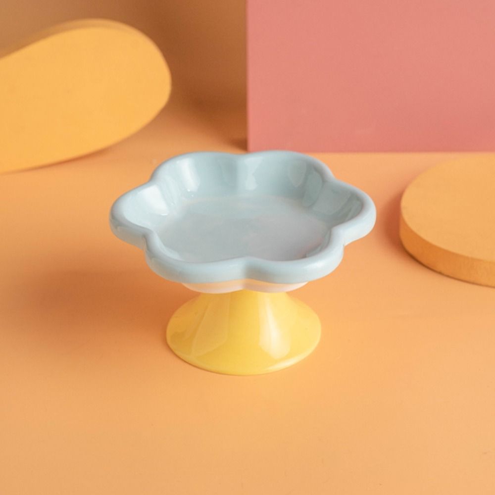 Non-slip Ceramic Cat Bowl Anti Tipping Dog Food Water Container  for Kitten/Puppy/Bunny