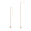Etretoit 14k Gold E Chain Pearl Drop Earrings ETE-01011