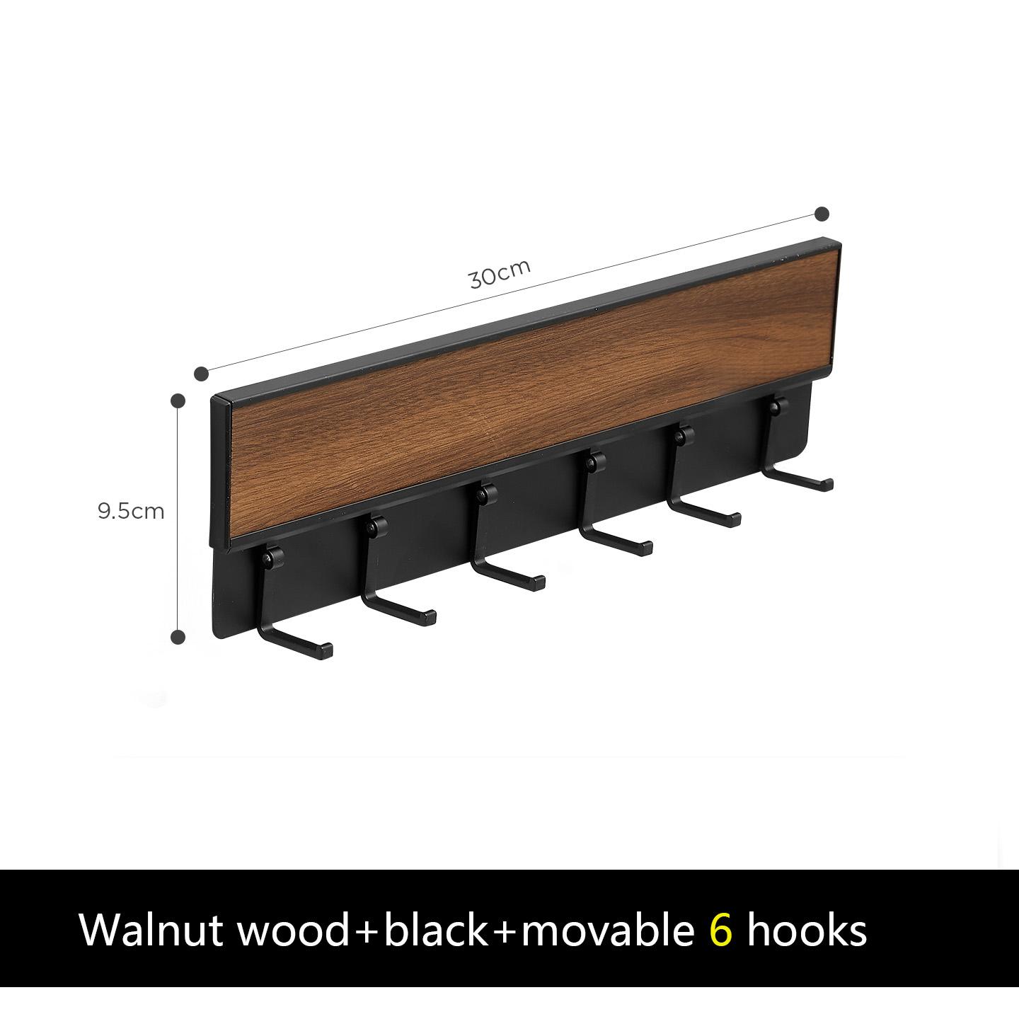 

Walnut kitchen hook rack, kitchenware spatula storage rack, lid rack, spatula storage rack, knife holder, hanging rod