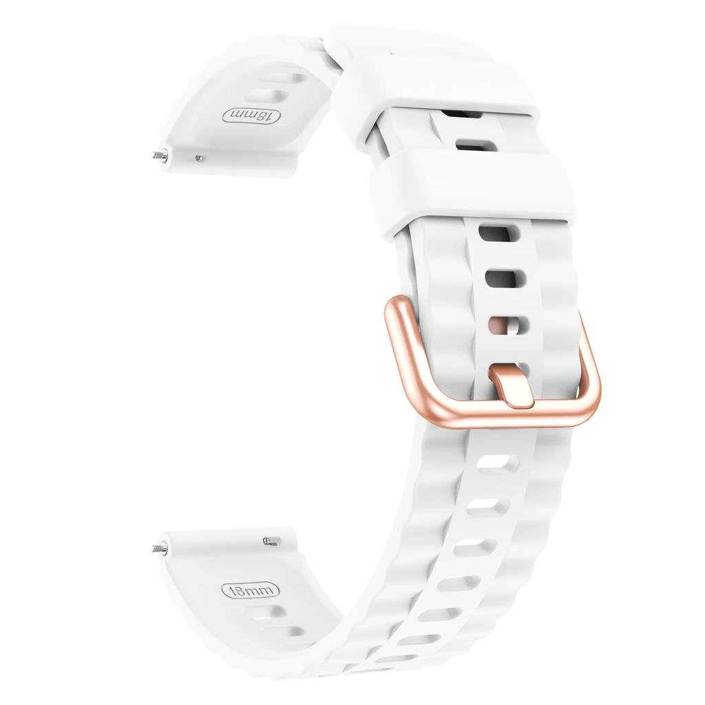 18mm Universelles Armband für Xiaomi S4 41mm Sport Atmungsaktives Silikon-Armband für Xiaomi S4 18mm Roségold Schnalle Design Armband