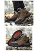 Cross-Border Plus Size Winter High-Top Hiking Shoes: Cotton-Padded, Warm, Fleece-Lined, Leather, Outdoor Casual Snow Boots for Couples.