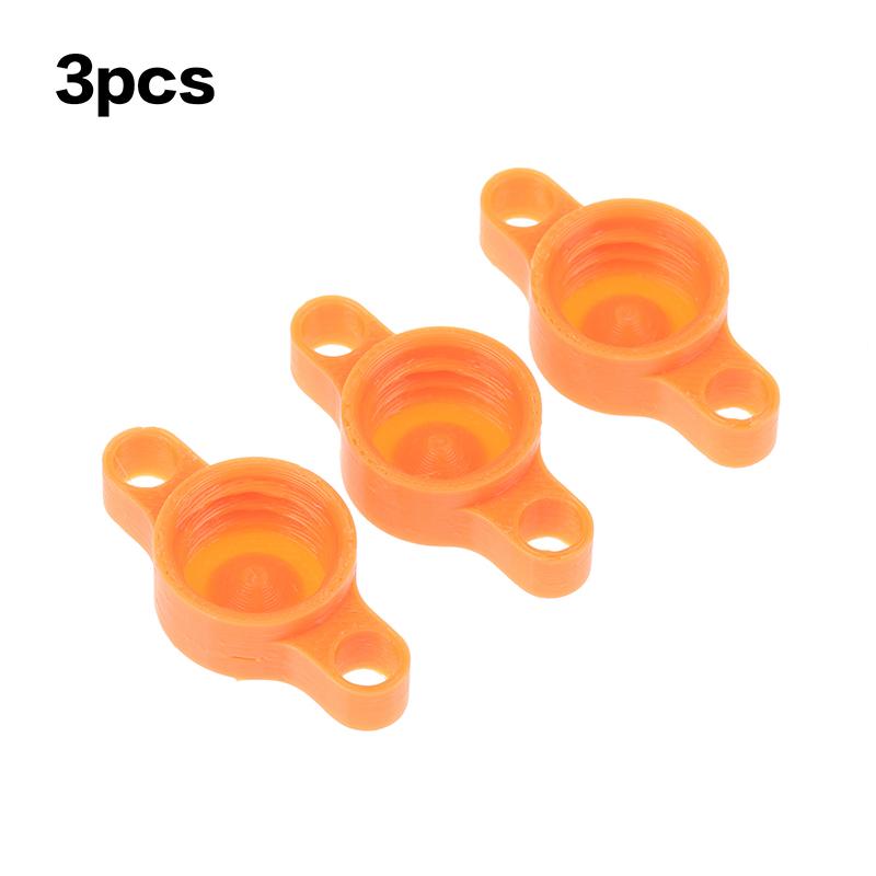 3 Stück Orange Glaskleberkappen Oder 2 Stück Rote Flexible Kappen im Zahnrad-Stil Verhindern Kleberhärtung Für Standard-Kleberflaschen