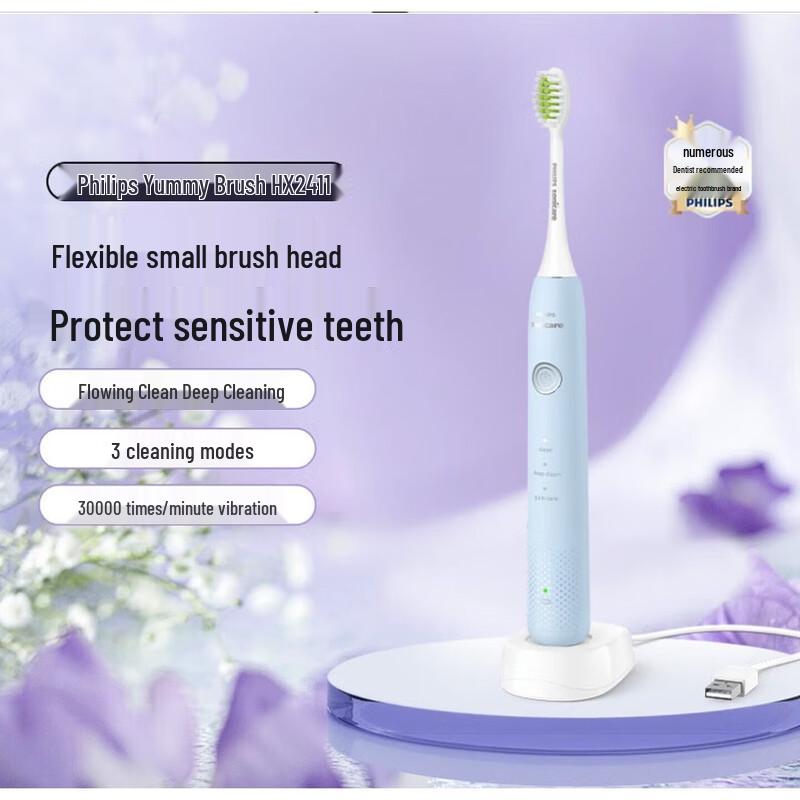 Philips HX2411 Smart Sonic Electric Toothbrush CN plug (adapter included)