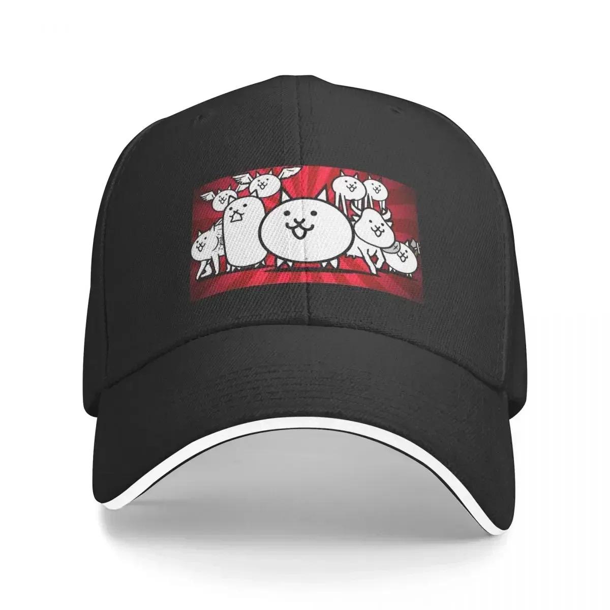 

Nyanko Great War Battle Cats Cap Fashion Casual Baseball Caps Adjustable Hat Hip Hop Summer Unisex Baseball Hats One Size