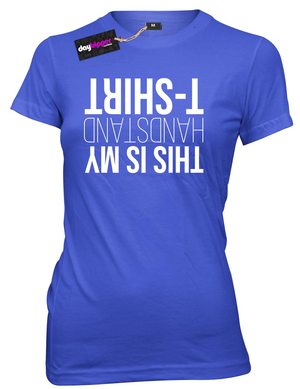 This Is My Handstand T-Shirt Womens Ladies Girls Gymnastics Funny Slogan T-Shirt M