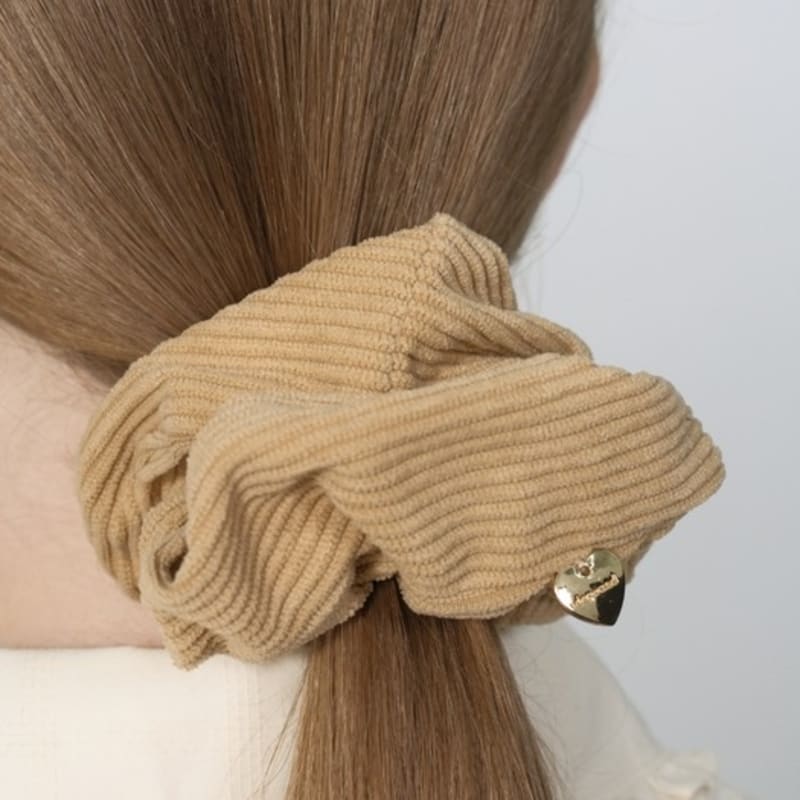 DEPOUND Corduroy Scrunchie - Beige