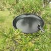 Metal Detachable Bird Bath And Feeder for Garden 2-in-1 Outdoor Waterer & Feeder Rust-Proof No-Drill Rail Mount Bird Watering Basin for Patio Balcony