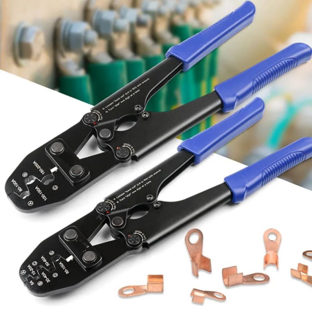 

1pc Wire Stripper Open Nose Crimping Pliers 5-200A Terminal Crimping Tool Set Copper Nose Plier Battery Lug Crimping Tools China Mainland