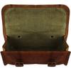 New Leather Brown Back Side Motorcycle Luggage Bag