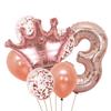 Gold Crown Balloon Set for First Birthday Party Decorations