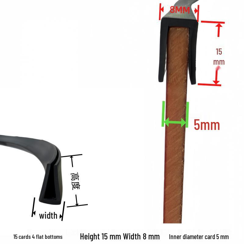 U-Shaped Rubber Anti-Collision and Edge Trim Sealing Strip
