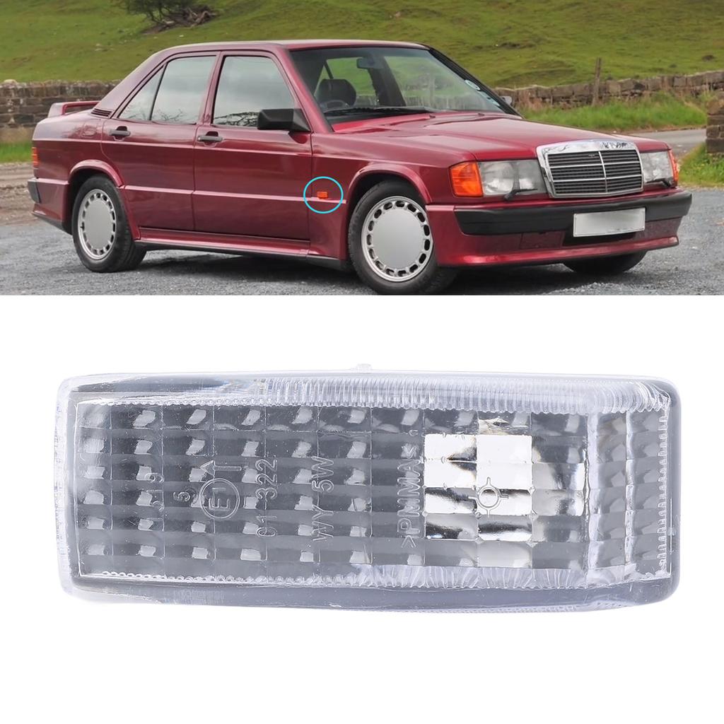 Carcasă Lampă de Semnalizare Laterală Capac Protector Lampă Semnalizare Laterală 1248202321 Înlocuire pentru Clasa C Clasa E Clasa SL W124 W140 R129