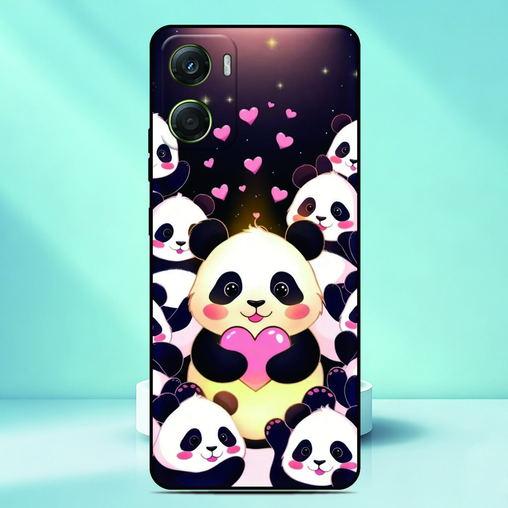 Panda Cute Phone Case For UMIDIGI G9 G9A G9C G9X G5 G6 G2 G1 A9 A11s A11 A13 Pro Max Bison GT GT2 X20 Custom Picture Cover