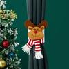 Christmas Cartoon Curtain Clasp Penguin Santa Claus Snowman Elk Holder Xmas Decor For Home Accessories