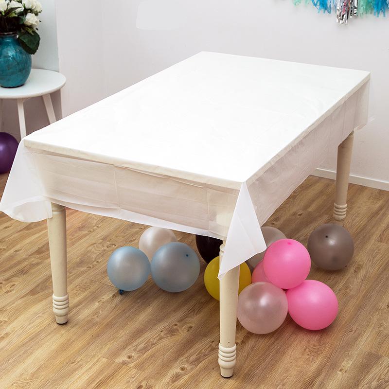 Environmentally Friendly Disposable Plastic Party Wedding Tablecloth Catering Meal Tableware Environmentally Party Tablecloths