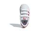 Adidas Originals SUPERSTAR CF Synthetic Leather Comfortable Slip Resistant Low top Toddler Shoes White Red Baby CG6639