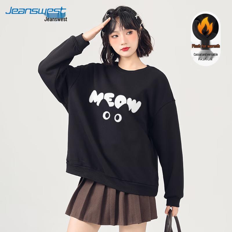 JEANSWEST Women's Crew Neck Sweatshirt