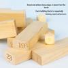 54-Piece Colorful Wooden Stacking Blocks Domino Set for Children's Early Education